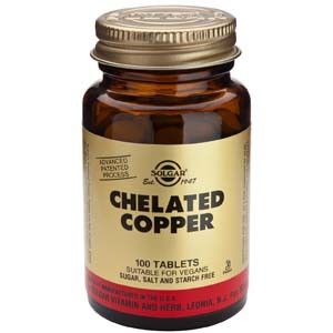 Cobre Quelado 100 Comprimidos Solgar