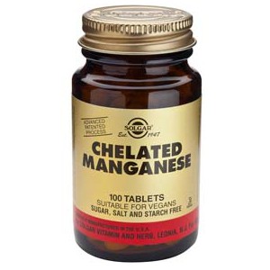 Manganeso Quelado 100 Compr. Solgar