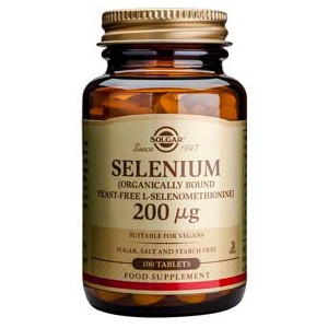 Selenio en Levadura 200 &mu;g 50Compr. Solgar