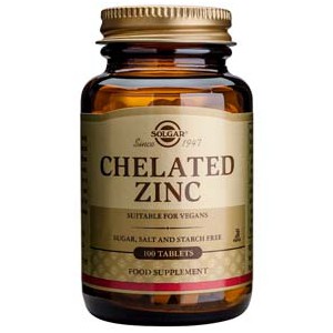 Zinc Quelado 100 Compr. Solgar