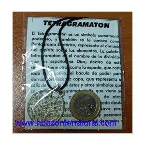 Colgante Tetragramaton Plata Grande