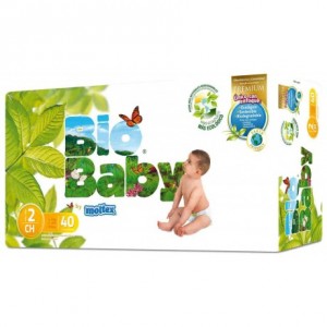 Bio Baby Pa&ntilde;ales Talla 2 (5-8Kg) 40Uds.