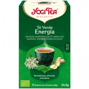 Yogi Tea T&eacute; Verde Energ&iacute;a 17 Filtros