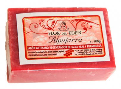 Flor Del Ed&eacute;n Jab&oacute;n Alpujarra de Jalea Real y Frambuesa