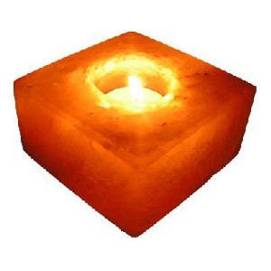 Portavelas Sal Himalaya Cuadrado